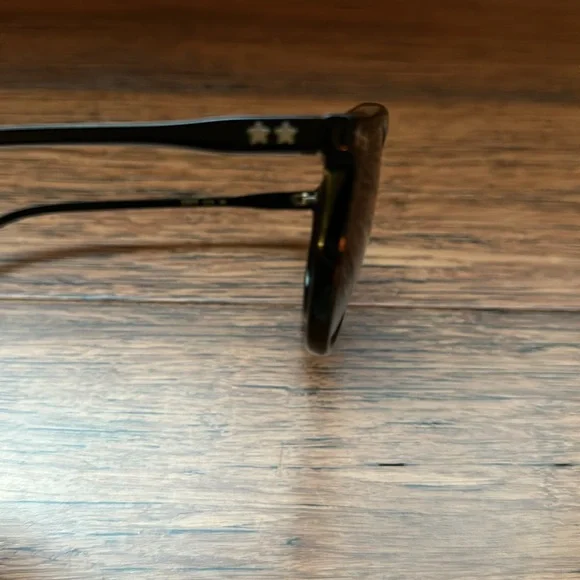 Wildfox Black on Black Round Sunglasses with Silver Stars